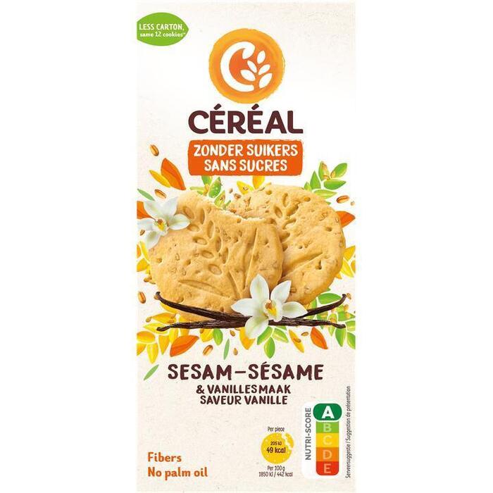 Céréal Sesam-vanille koekjes (132g)