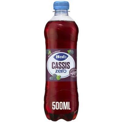 Hero Cassis zero frisdrank (0.5L)