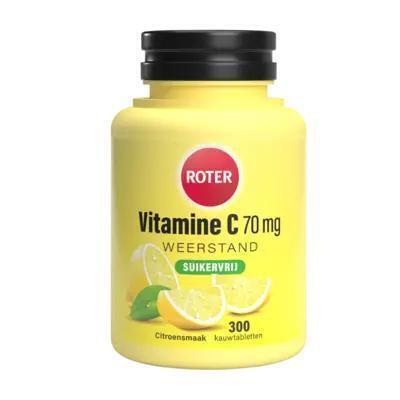Roter Vitamine C 70 mg kauwtabletten citroen (300 × 0.3g)