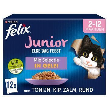 FELIX Elke Dag Feest Mix Selectie in Gelei Junior 12x85g (12 × 85g)