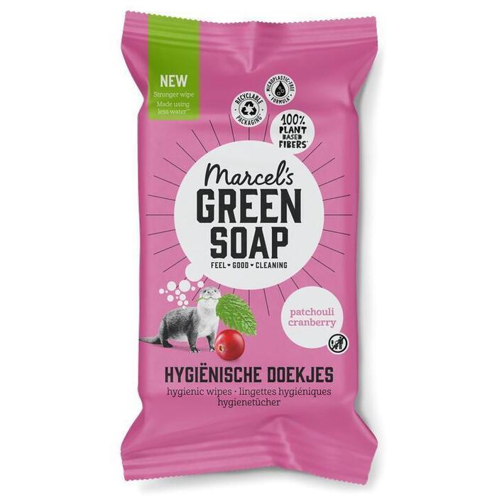 Marcel's Green Soap Hygienische doekjes patchouli&cranberry