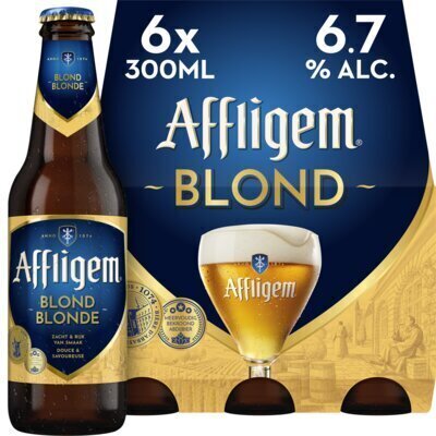 Affligem Blond flesje (Fles, 6 × 30cl)