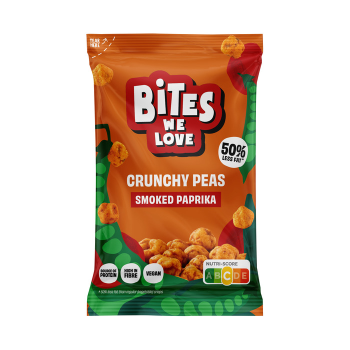 BitesWeLove Crunchy peas smoked paprika doos (30g)