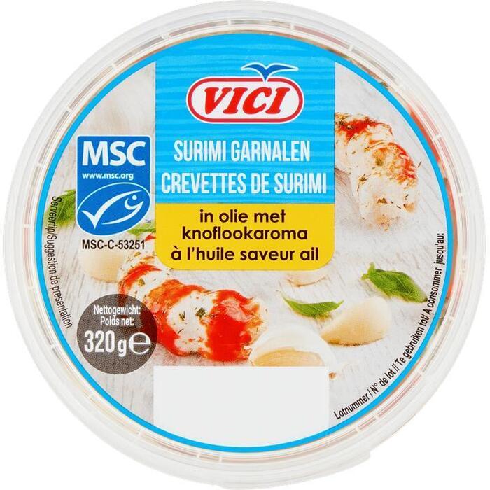 Vici Surimi Garnalen in Olie met Knoflookaroma 320g (320g)