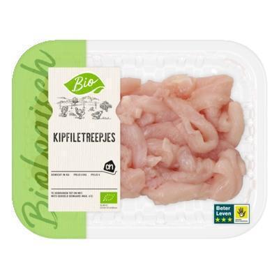 AH Biologisch Kipfiletreepjes (250g)