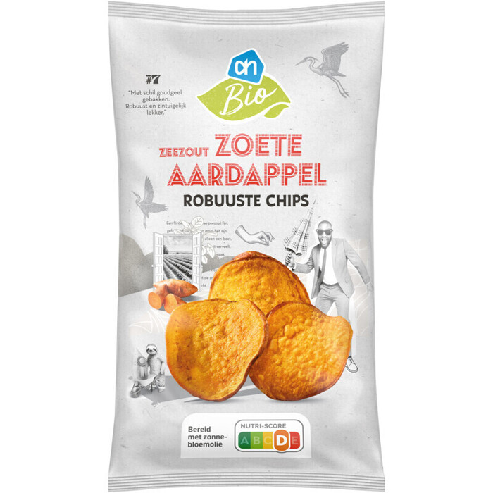 AH Biologisch Zoete aardappel chips (100g)