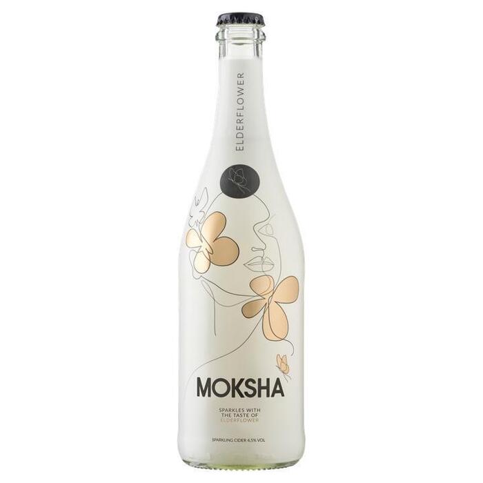 Moksha Sparkling Cider Elderflower 750ml (0.75L)