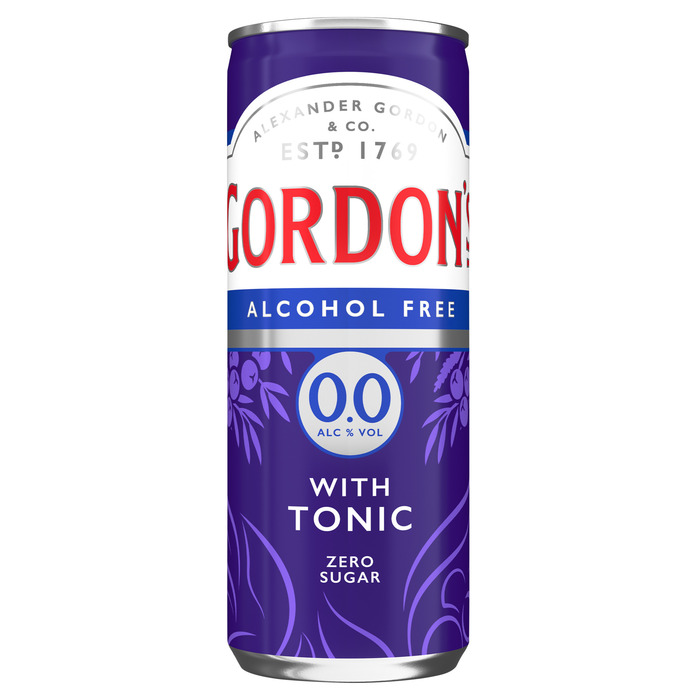 Gordon's Gin & tonic alcoholvrij (250ml)