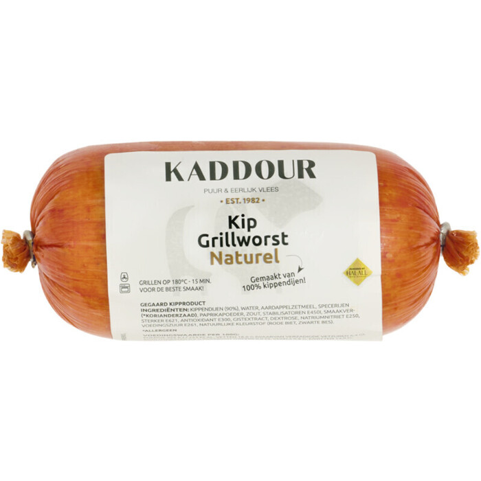 Kaddour Kip grillworst naturel (200g)