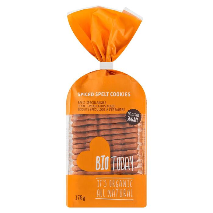 BioToday Spelt-speculaasjes 175 g zak (Zak, 175g)