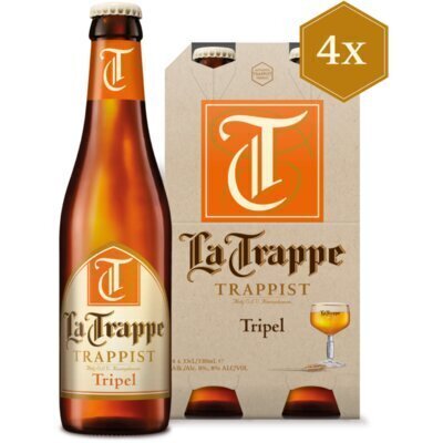 La Trappe Trappist tripel 4-pack (4 × 33cl)