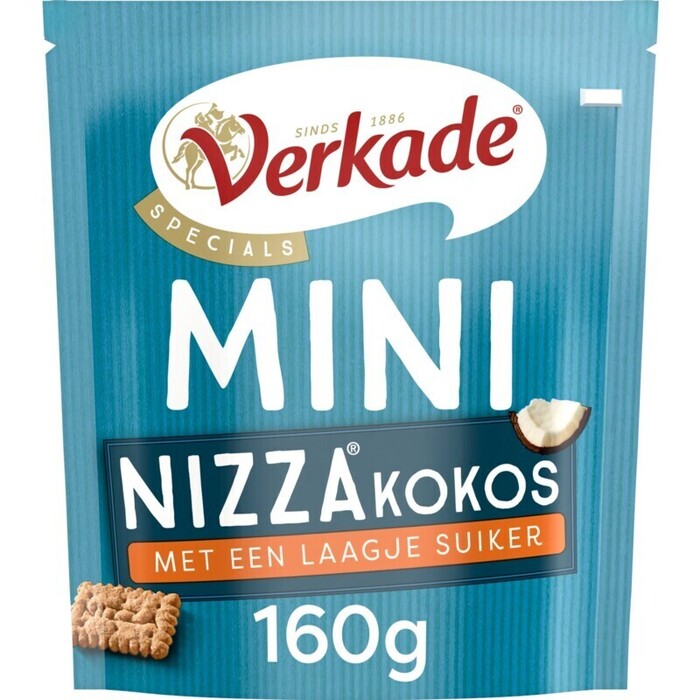 Verkade Nizza mini's kokos (Pak, 160g)