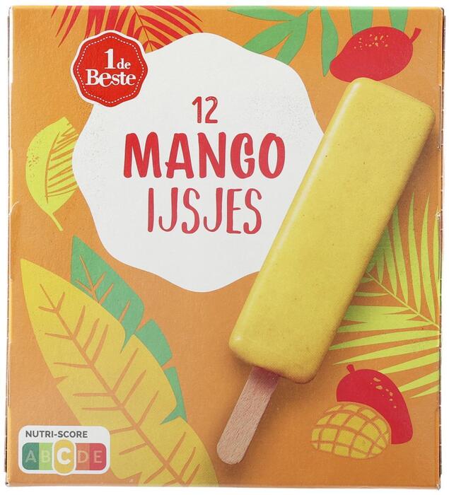 1 de Beste Mango ijs 12 st. (0.6L)