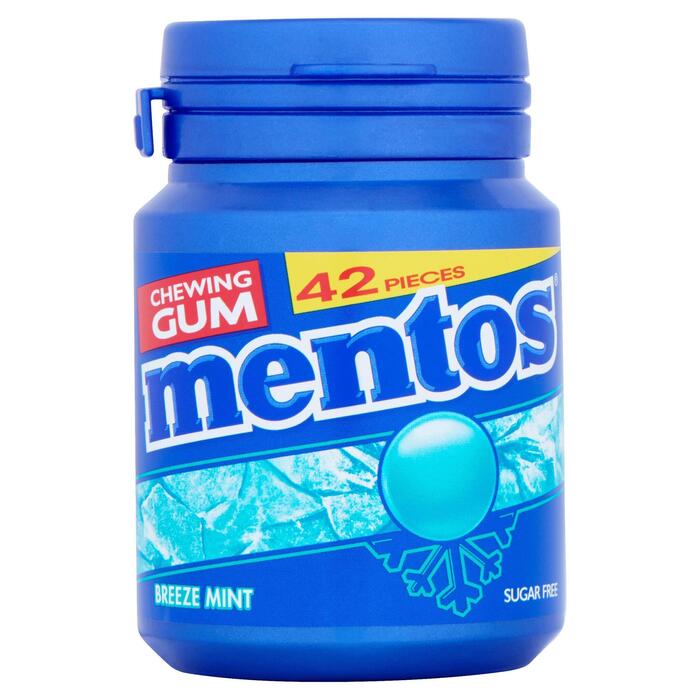 MENTOS GUM Breezemint  Kauwgum 63 GR Pot (Pot, 63g)