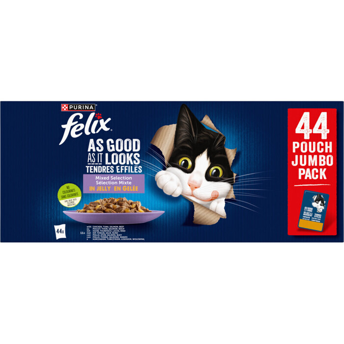 FELIX Elke Dag Feest Mix Selectie in Gelei 44x85g (44 × 85g)
