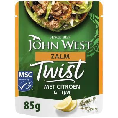 John West Zalm Twist met Citroen & Tijm MSC 85g (Zak, 85g)