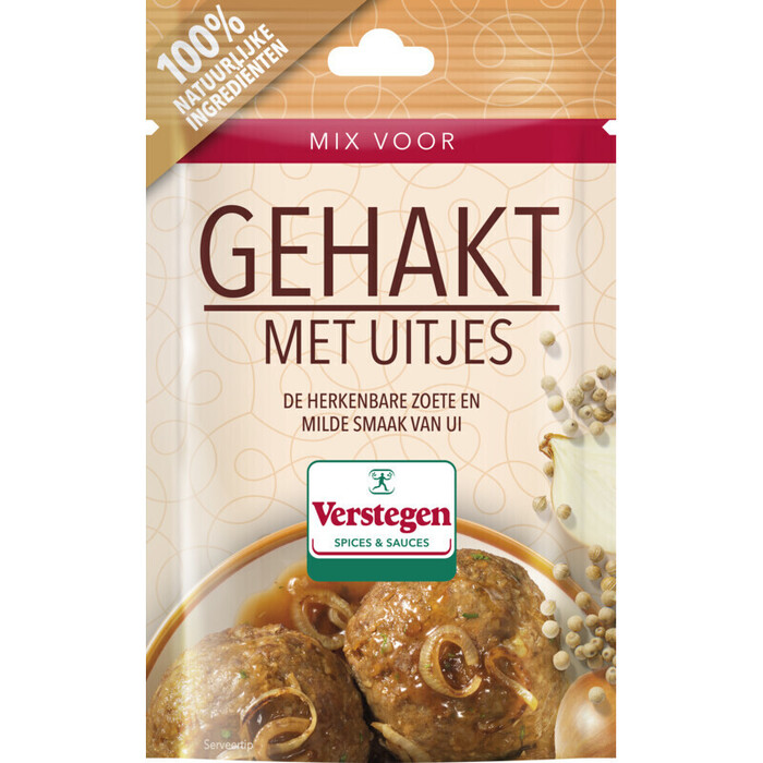 Verstegen Mix voor gehakt met uitjes (Zakje, 40g)
