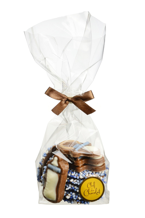Chef du Chocolat Geboorte Mix Jongen Zakje 140 g (140g)