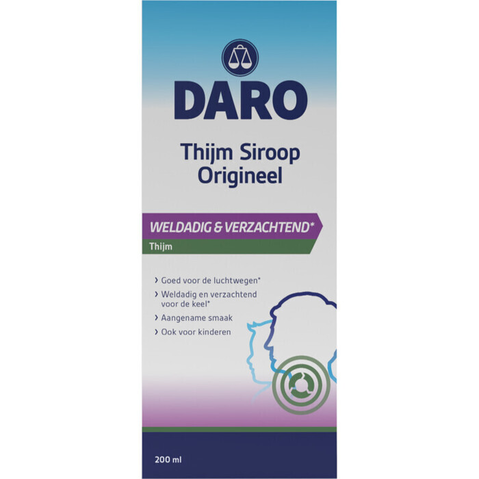Daro Thijmsiroop 200 ml (Fles, 200ml)