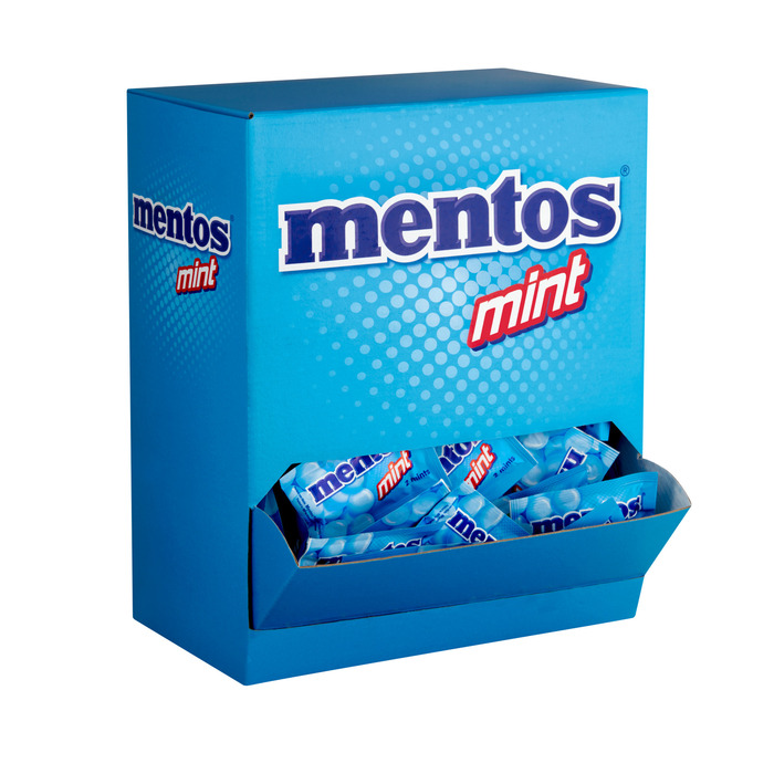 MENTOS MINT ZAKJE MET 2 MINTS (250 × 5.7g)