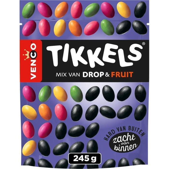 Venco Tikkels Mix van Drop & Fruit 245 g (245g)