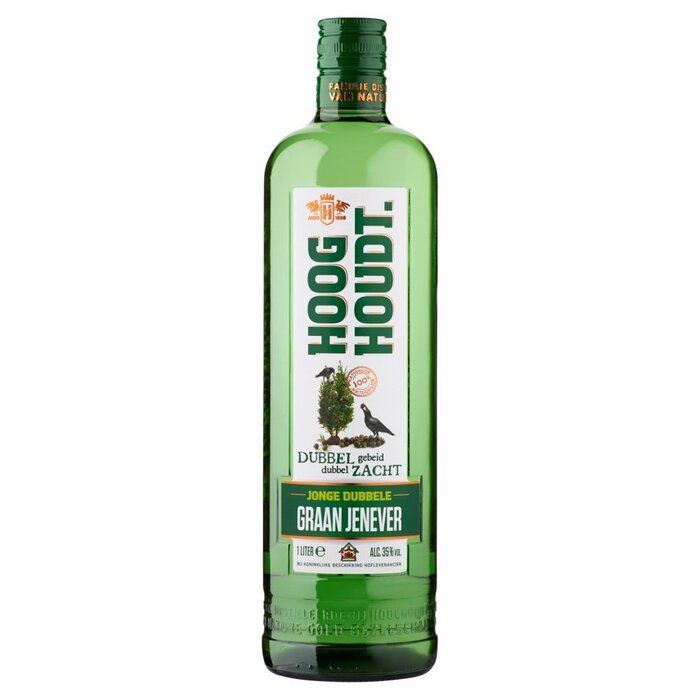 Jonge dubbele graan jenever (Fles, 1L)