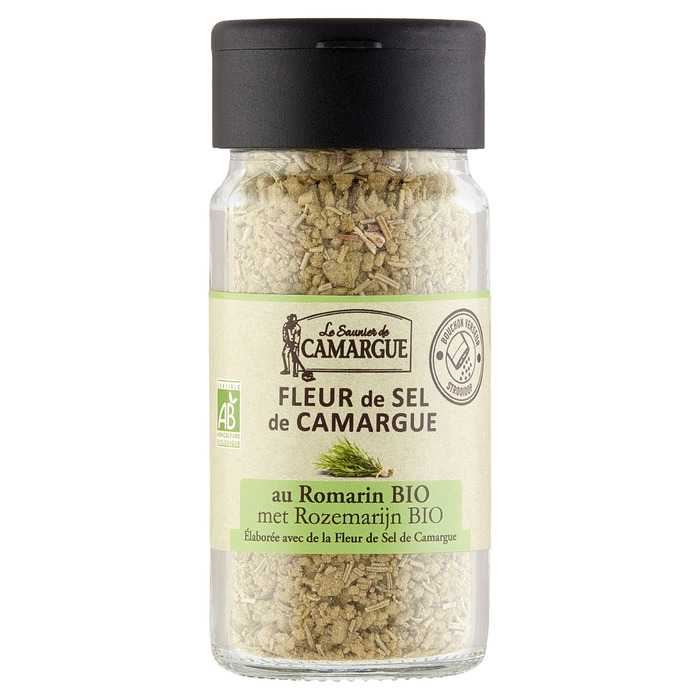 Le Saunier de Camargue Fleur de Sel de Camargue met Rozemarijn Bio 75 g (75g)