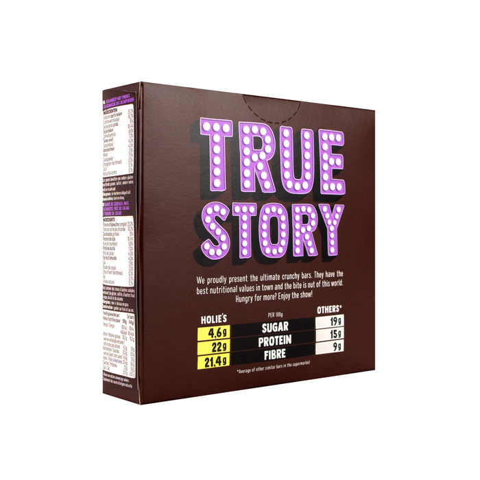 Holie's Crunchy Bar Protein Peanut Chocolate 3x40g (3 × 40g)