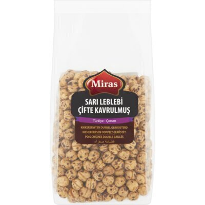 Miras Dubbel geroosterde gele kikkererwten (250g)