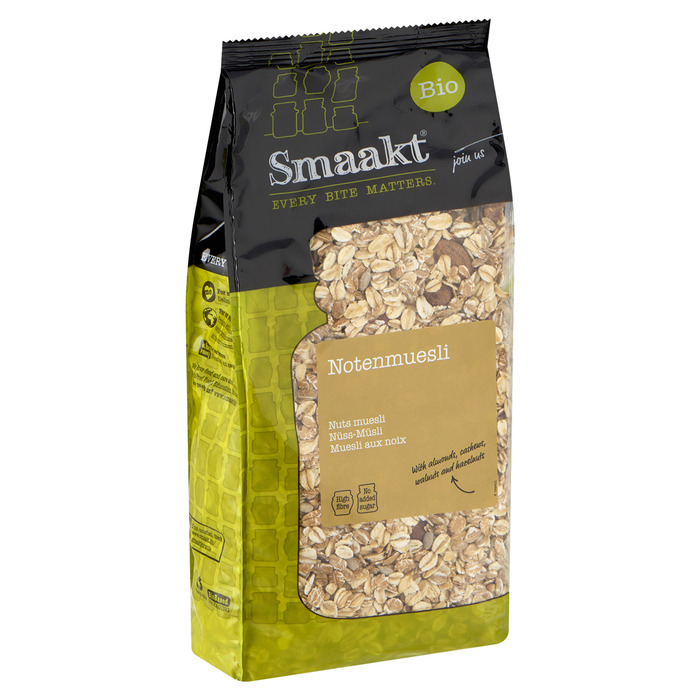 Biologisch Notenmuesli (Zak, 750g)