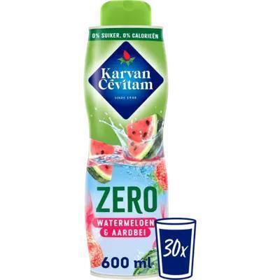 Karvan Cévitam Zero Watermeloen & Aardbei Siroop 600 ml (Fles, 0.6L)