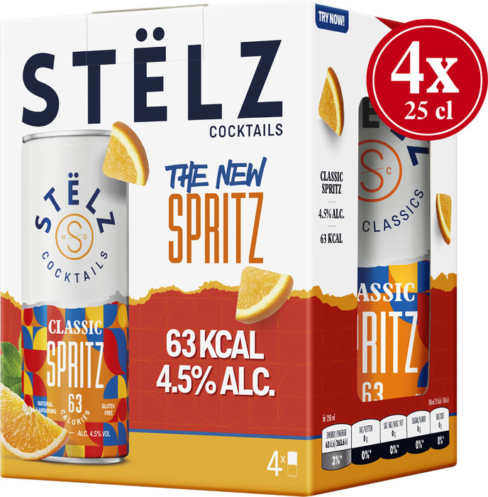 STËLZ - Mixed Classics Spritz - 4 x 250ML (4 × 250ml)