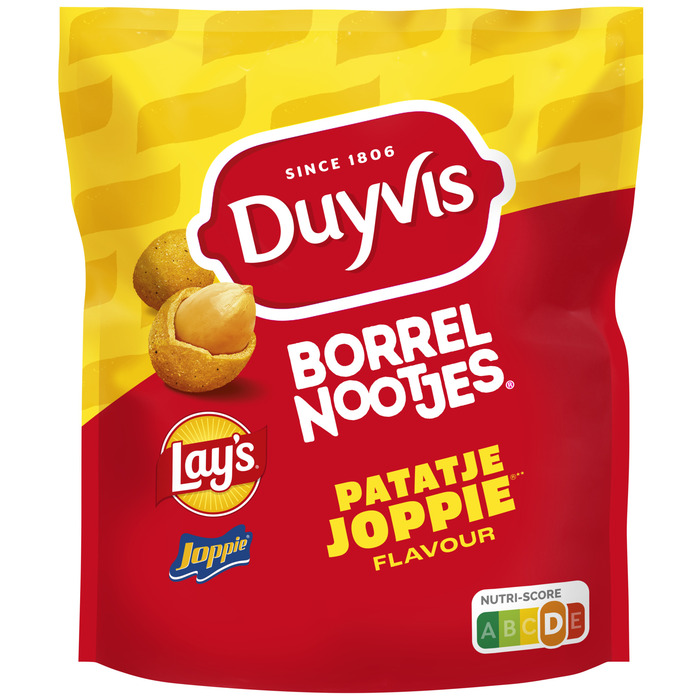 Duyvis Borrelnootjes Lay's Patatje Joppie Pinda Noten 200 gr (Zak, 200g)