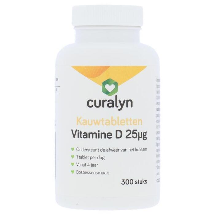 Curalyn Vitamine D 25mg Kauwtabletten 300 Stuks