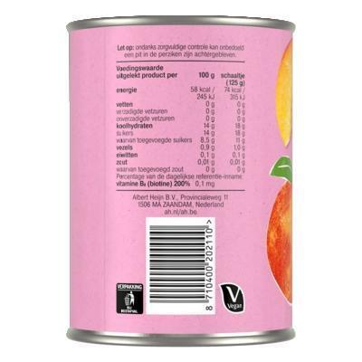 Perzikschijfjes op siroop (blik, 410g)