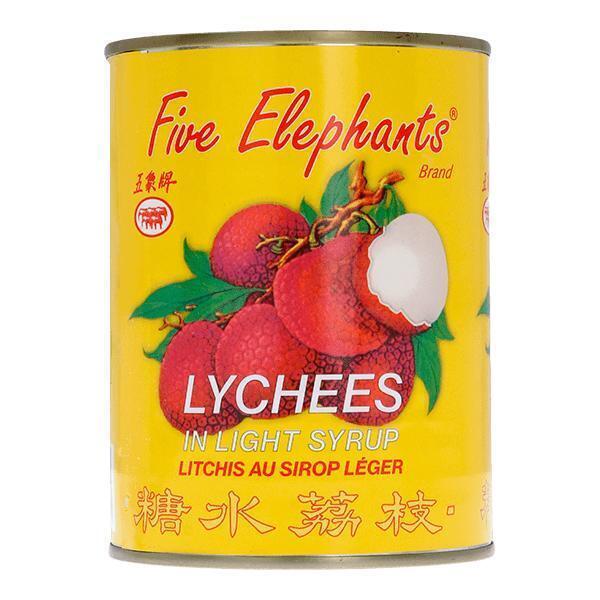 Five Elephants Lychees op lichte siroop (Blik, 567g)