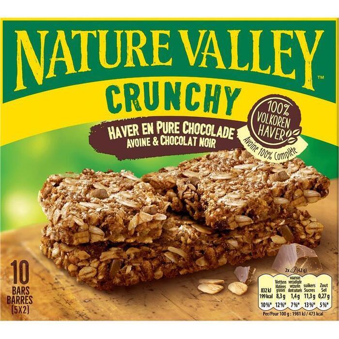 Nature Valley Crunchy haver en pure chocolade (42g)