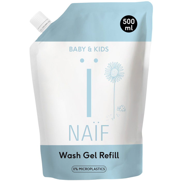 Naïf Baby & kids wash gel refill (0.5L)
