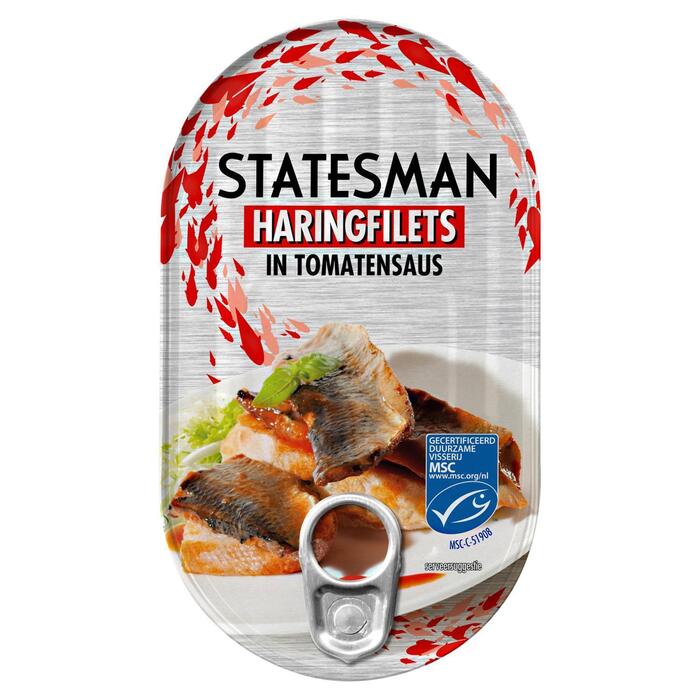 Statesman Haringfilet in tomatensaus (190g)