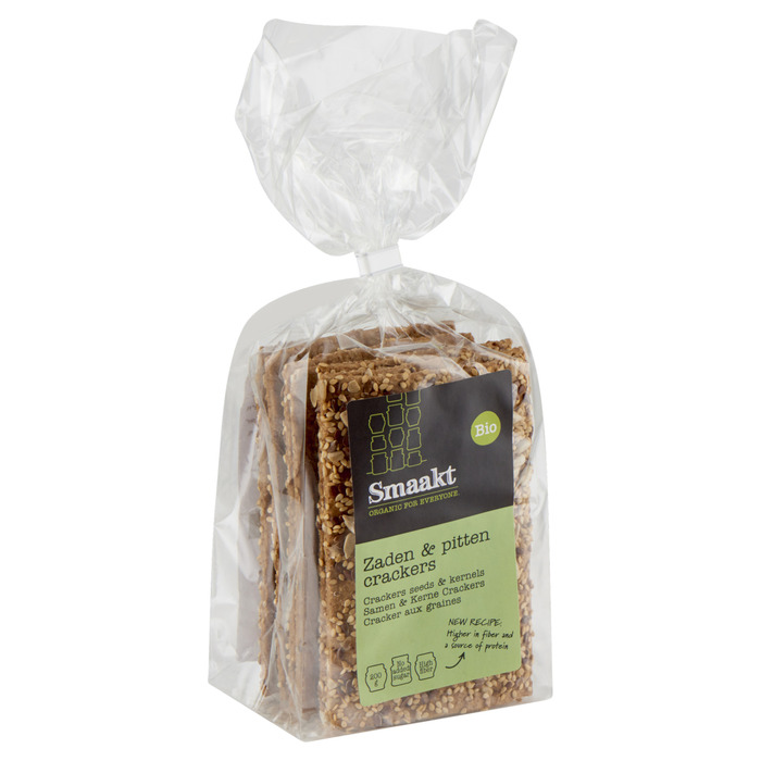 Crackers zaden en pitten (Zak, 200g)