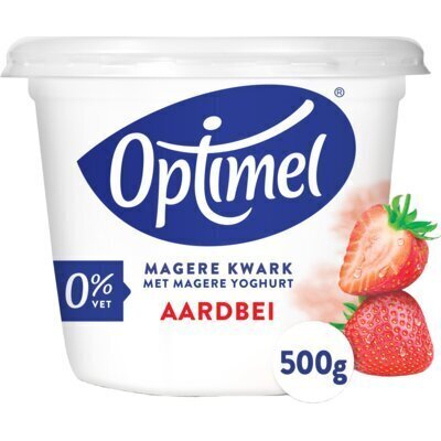 Magere kwark aardbei (bak, 500g)