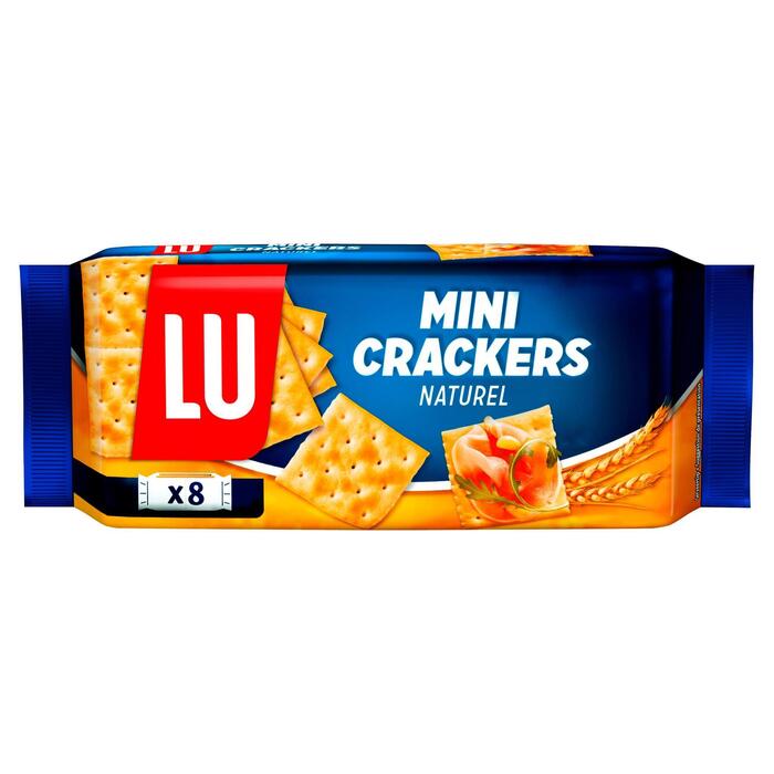Mini Crackers Naturel (Pak, 8 × 31.2g)