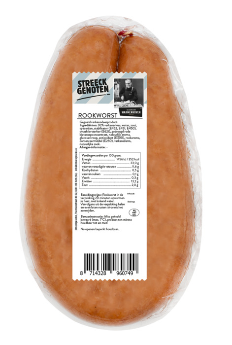 Streeckgenoten Rookworst (250g)