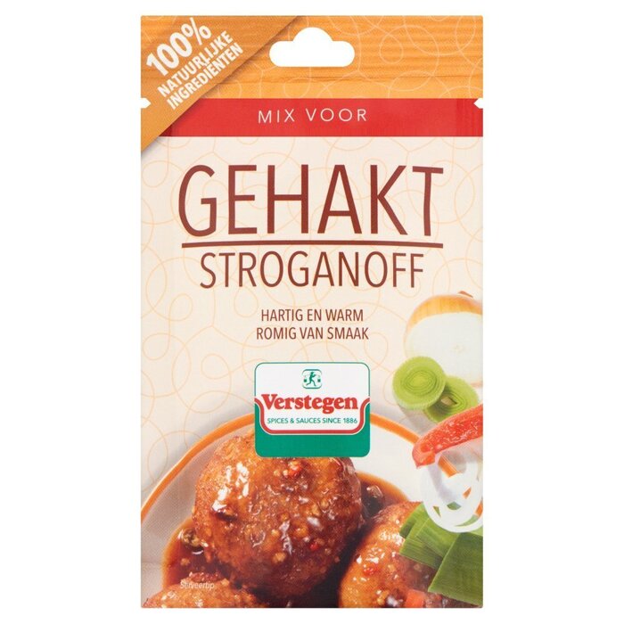 Mix voor gehakt stroganoff (Zakje, 40g)