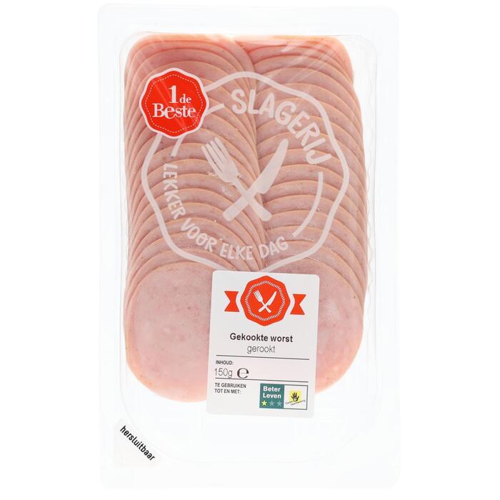 1 de Beste gekookte worst gerookt (150g)