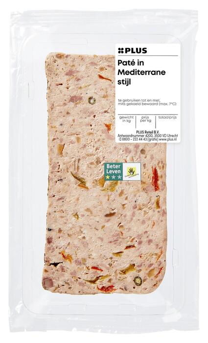 PLUS Paté in Mediterrane stijl (Schaal, 150g)