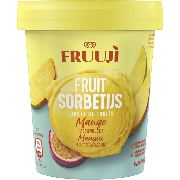 Ola Fruuji fruit sorbetijs mango (44cl)