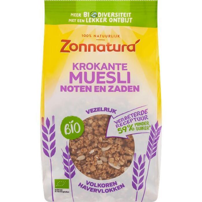 Zonnatura Bio Krokante Muesli Noten en Zaden 375g (375g)