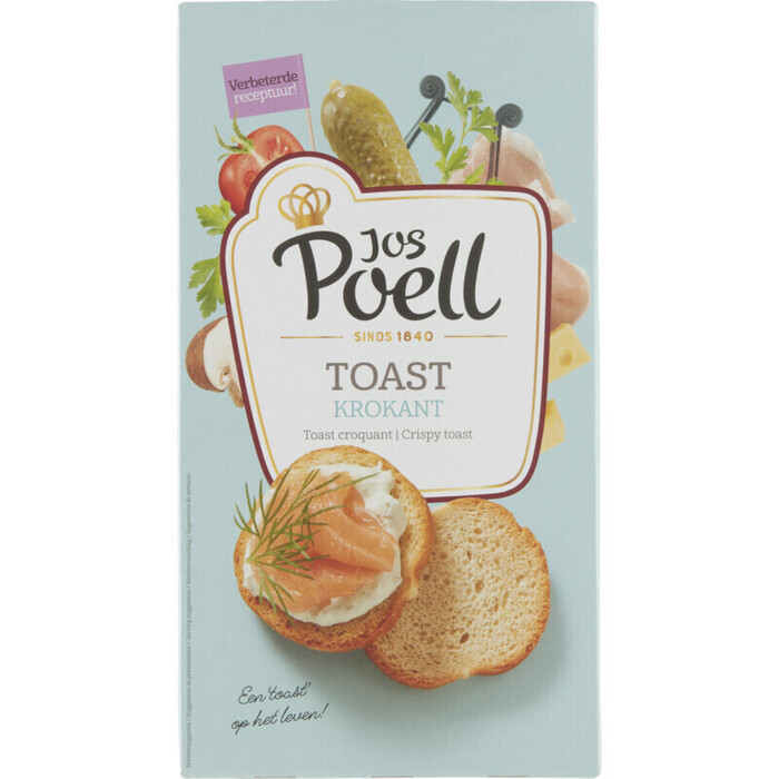 Jos Poell Krokant toast (Doos, 100g)