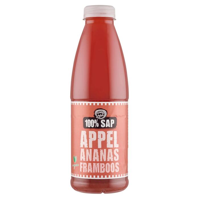 100% sap appel ananas framboos (Fles, 0.75L)